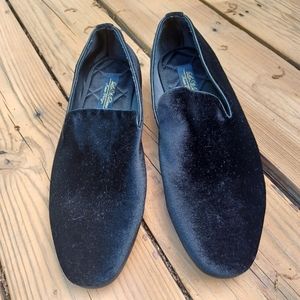LA Milano Italian Design Men's Velvet Dress Shoes Sz 9.5M
